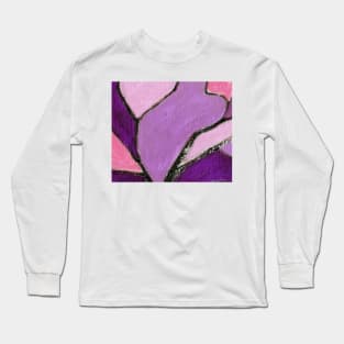 Abstract Painting 2c6 Fandango Fuchsia Lavender Long Sleeve T-Shirt